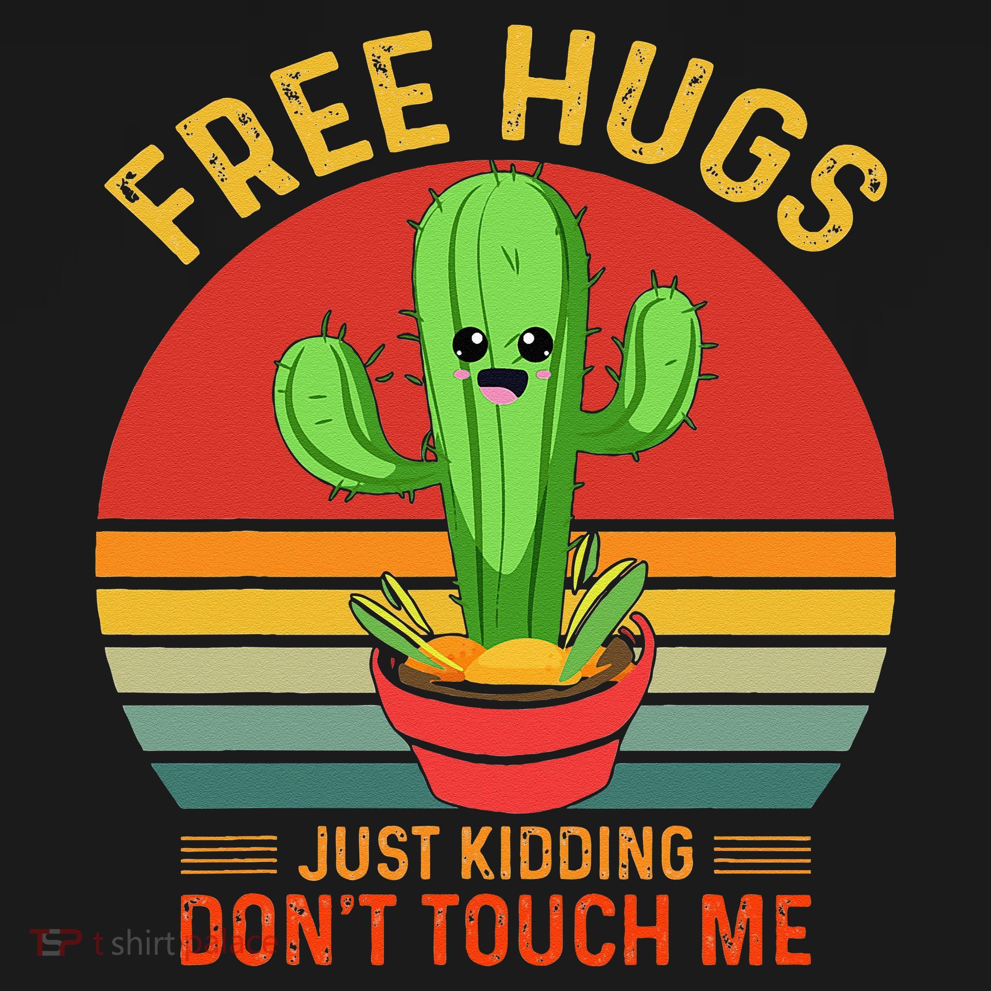 Free Hugs Just Kidding Dont Touch Me Humor Women's Hoodie
