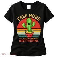 Free Hugs Just Kidding Dont Touch Me Humor Women's T-Shirt thumb 0