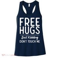 Free Hugs Just Kidding Dont Touch Me Xmas Christmas Women's Tank Top thumb 0