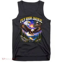 Fly High Jackie Big Bear Lake Bald Eagle Memorial Tank Top thumb 0