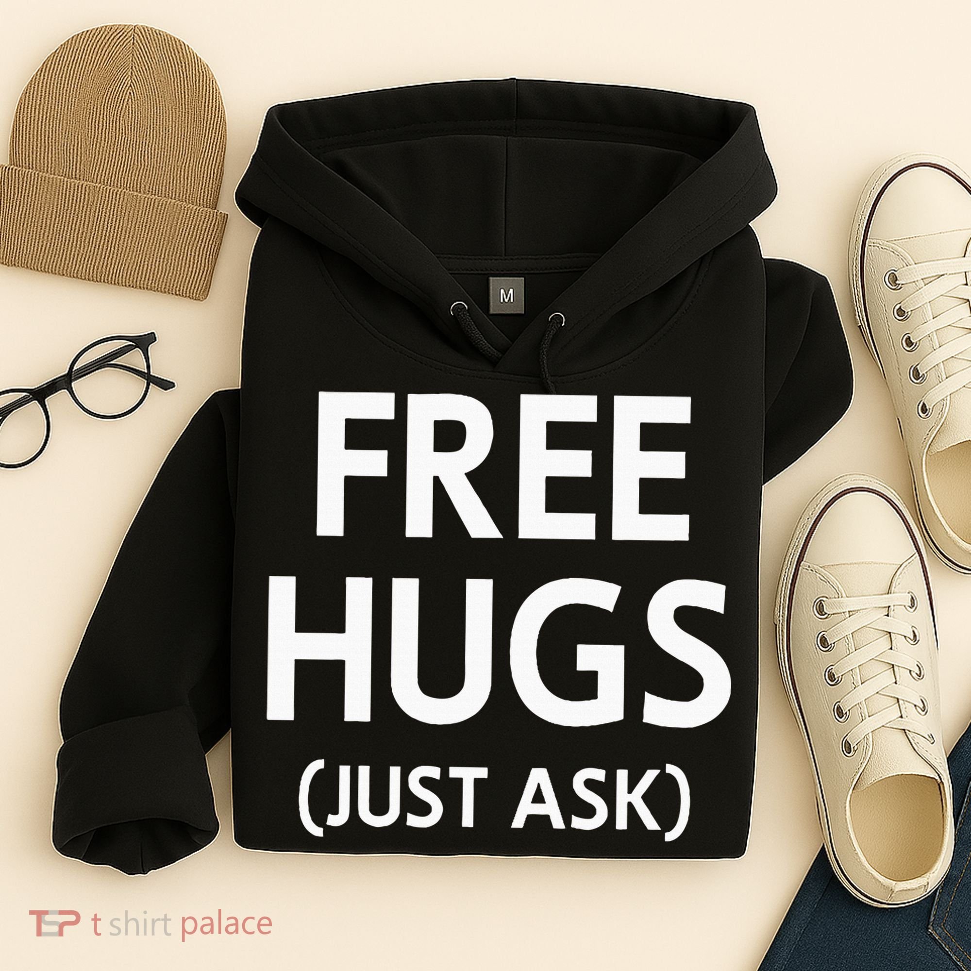 Free Hugs Just Ask Joke Hoodie
