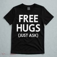 Free Hugs Just Ask Joke T-Shirt thumb 5