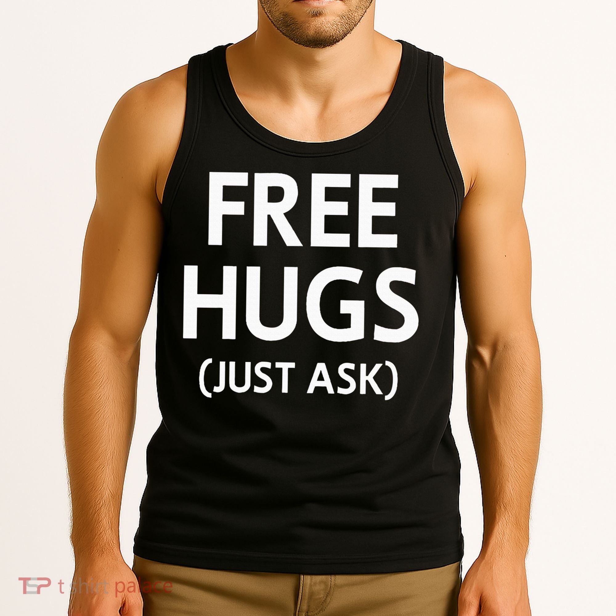 Free Hugs Just Ask Joke Tank Top
