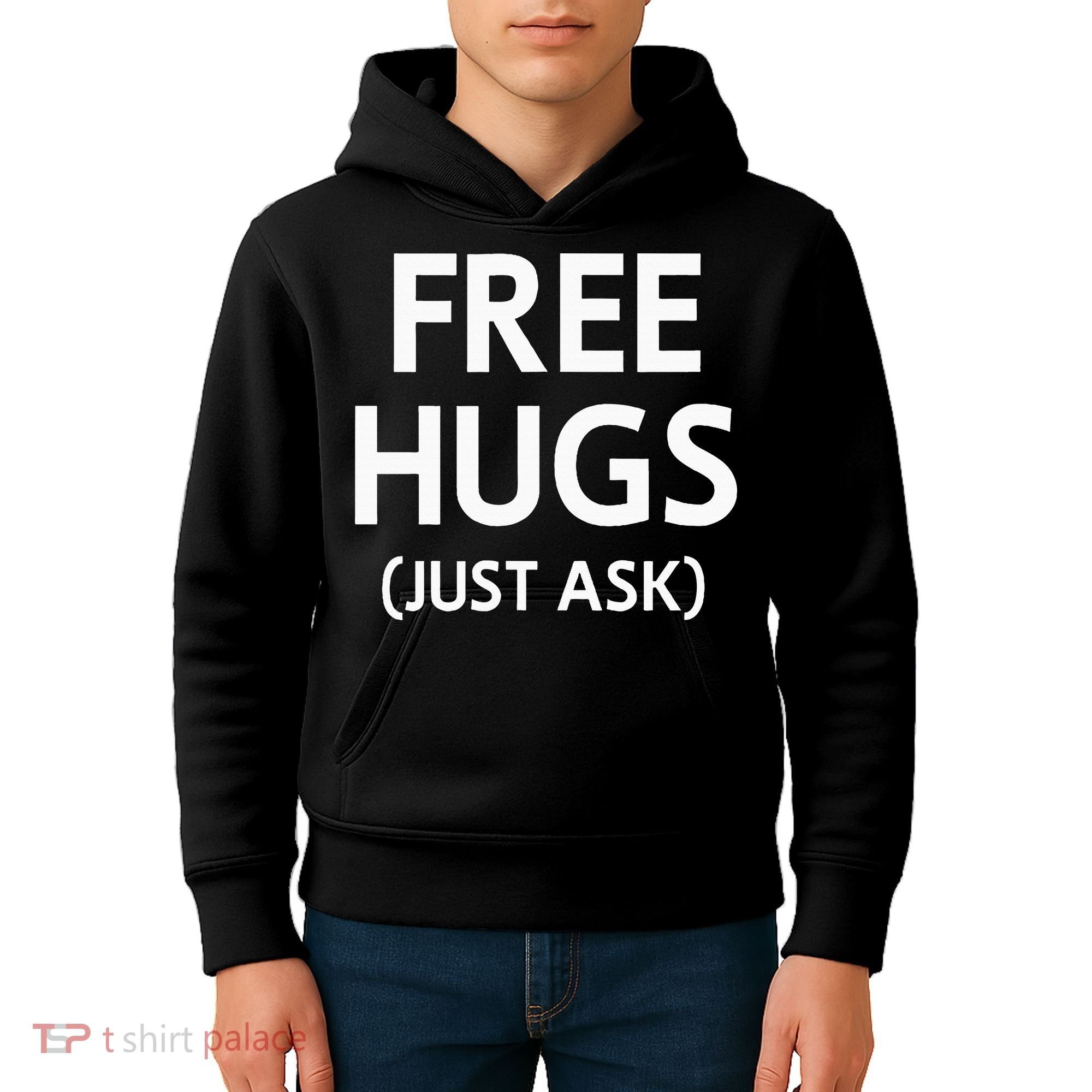 Free Hugs Just Ask Joke Kids Hoodie