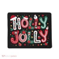 Festive Holly Jolly Christmas Faux Yarn Mousepad thumb 0