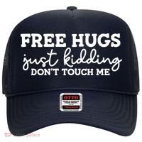 Free Hugs Just Kidding DonT Touch Me Hat thumb 0