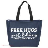 Free Hugs Just Kidding DonT Touch Me Tote Bag thumb 0