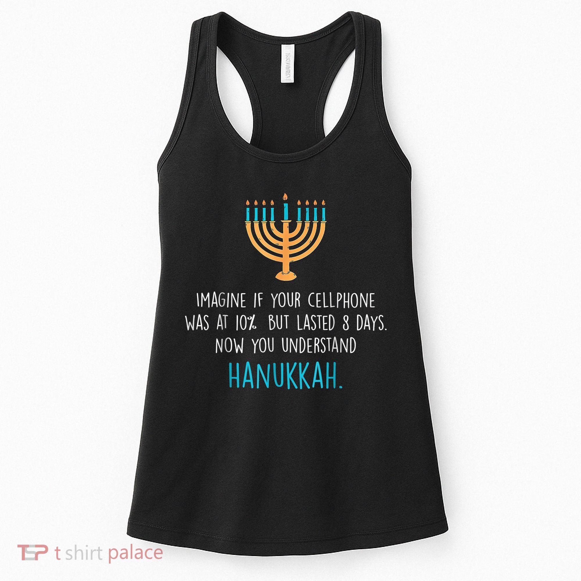 Funny Hanukkah Jewish Holiday Channukah Jew Fun Hanukkah Women's Tank Top