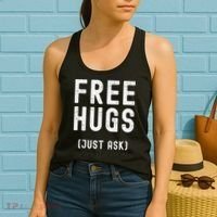 Free Hugs Just Ask Women's Tank Top thumb 2