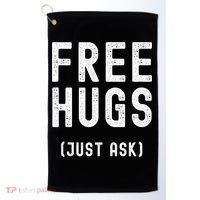 Free Hugs Just Ask Golf Towel thumb 0