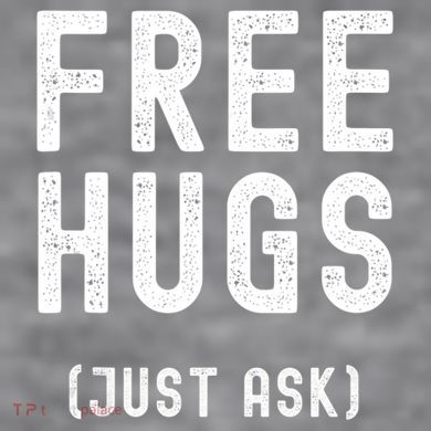 Free Hugs Just Ask Women's Racerback Cropped Tank