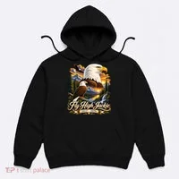 Fly High Jackie And Shadow Bald Eagle 2012-2026 RIP Hoodie thumb 0
