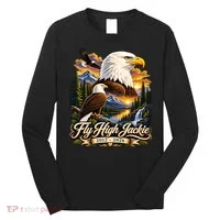 Fly High Jackie And Shadow Bald Eagle 2012-2026 RIP Long Sleeve Shirt thumb 0