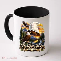 Fly High Jackie And Shadow Bald Eagle 2012-2026 RIP Coffee Mug thumb 0