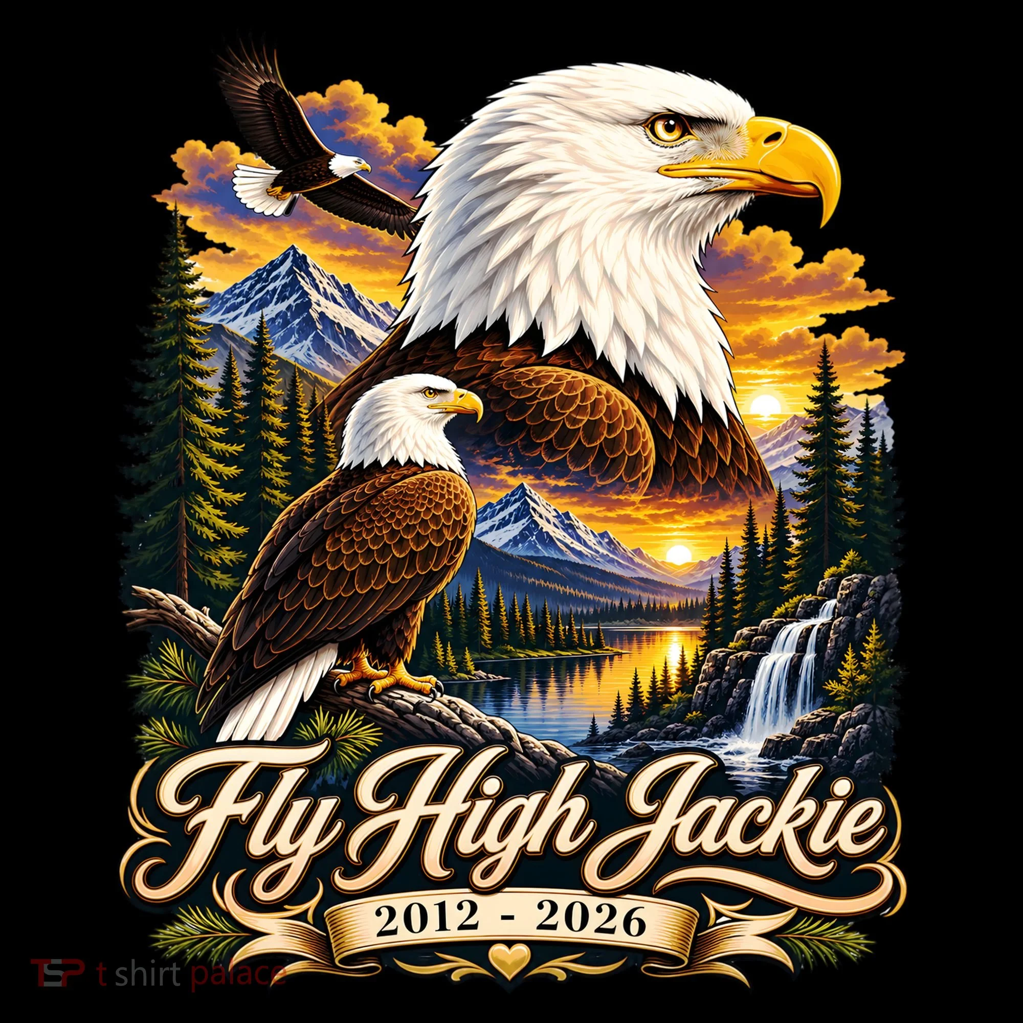 Fly High Jackie And Shadow Bald Eagle 2012-2026 RIP Coffee Mug