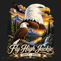 Fly High Jackie And Shadow Bald Eagle 2012-2026 RIP Hat thumb 2