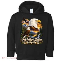 Fly High Jackie And Shadow Bald Eagle 2012-2026 RIP Toddler Hoodie thumb 0