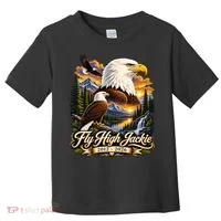 Fly High Jackie And Shadow Bald Eagle 2012-2026 RIP Toddler T-Shirt thumb 0