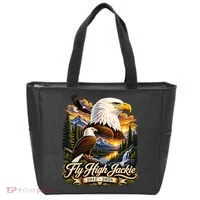 Fly High Jackie And Shadow Bald Eagle 2012-2026 RIP Tote Bag thumb 0