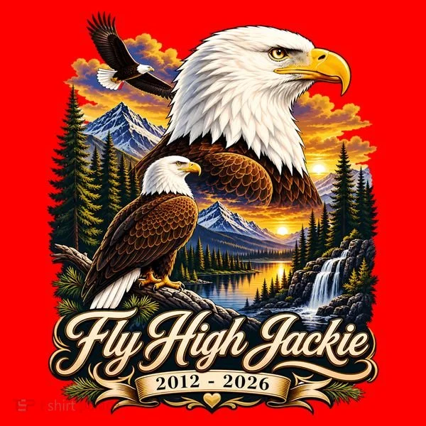 Fly High Jackie And Shadow Bald Eagle 2012-2026 RIP Santa Hat