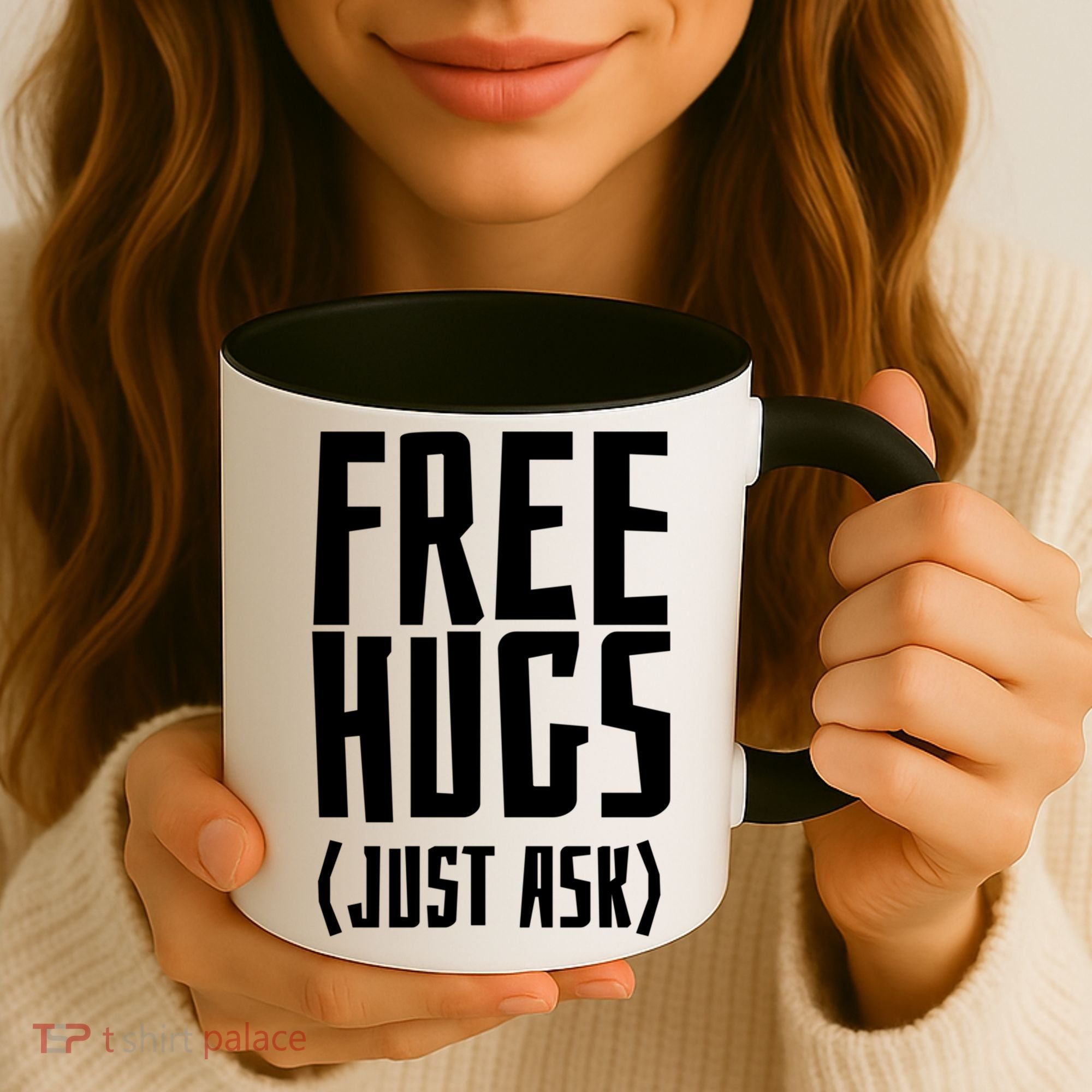 Free Hugs Just Ask Funny Sarcastic Hug Meaningful Gift Coffee Mug