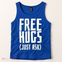 Free Hugs Just Ask Funny Sarcastic Hug Meaningful Gift Tank Top thumb 2