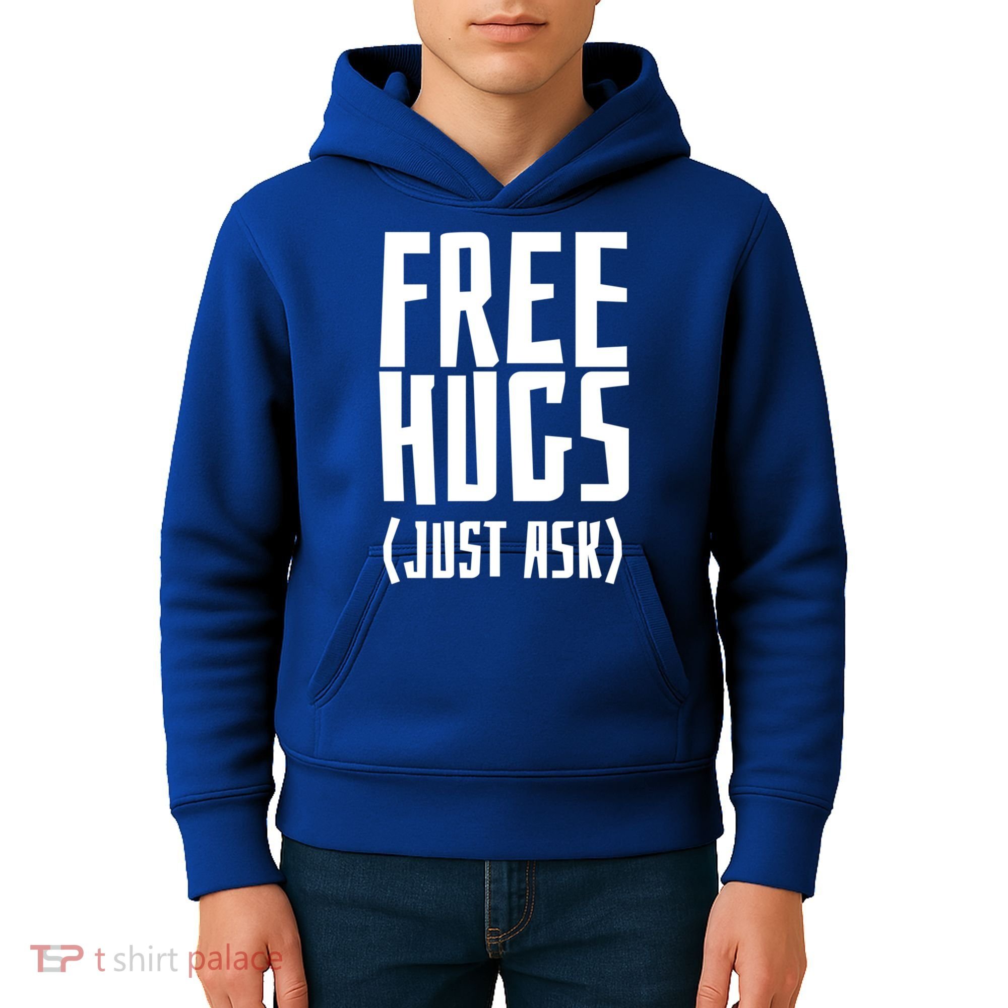 Free Hugs Just Ask Funny Sarcastic Hug Meaningful Gift Kids Hoodie