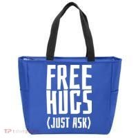Free Hugs Just Ask Funny Sarcastic Hug Meaningful Gift Tote Bag thumb 0