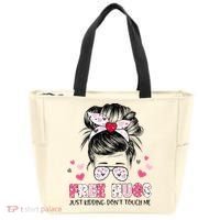Free Hugs Just Kidding Don't Touch Me Tote Bag thumb 0