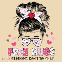 Free Hugs Just Kidding Don't Touch Me Tote Bag thumb 4