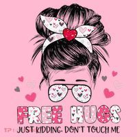 Free Hugs Just Kidding Don't Touch Me Coaster thumb 2