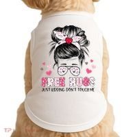 Free Hugs Just Kidding Don't Touch Me Doggie Tank thumb 0