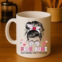 Free Hugs Just Kidding Don't Touch Me Coffee Mug thumb 4