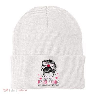 Free Hugs Just Kidding Don't Touch Me Beanie