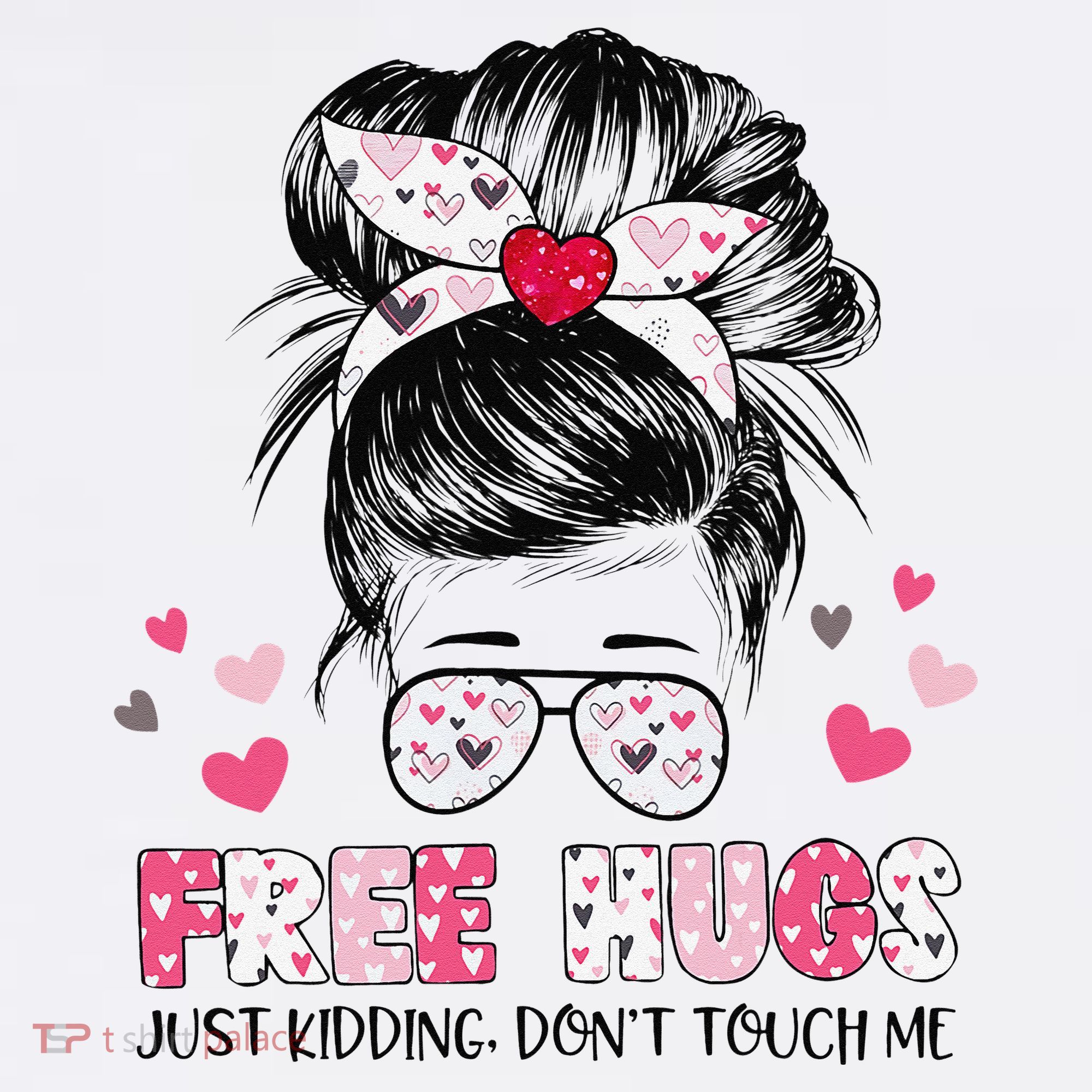 Free Hugs Just Kidding Don't Touch Me Women's Hoodie