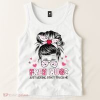 Free Hugs Just Kidding Don't Touch Me Tank Top thumb 2