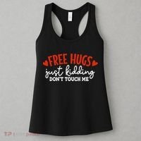 Free Hugs Just Kidding Don't Touch Me Women's Tank Top thumb 3