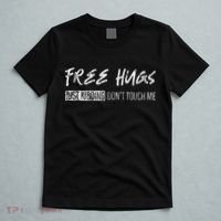 Free Hugs Just Ding Don't Touch Me T-Shirt thumb 5