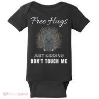 Free Hugs Just Ding Don't Touch Me, Porcupine, Introvert Baby Bodysuit thumb 0