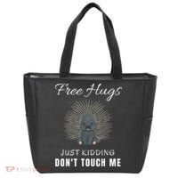 Free Hugs Just Ding Don't Touch Me, Porcupine, Introvert Tote Bag thumb 0
