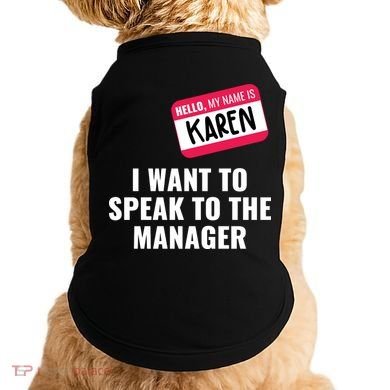 Funny Halloween Karen Costume Doggie Tank