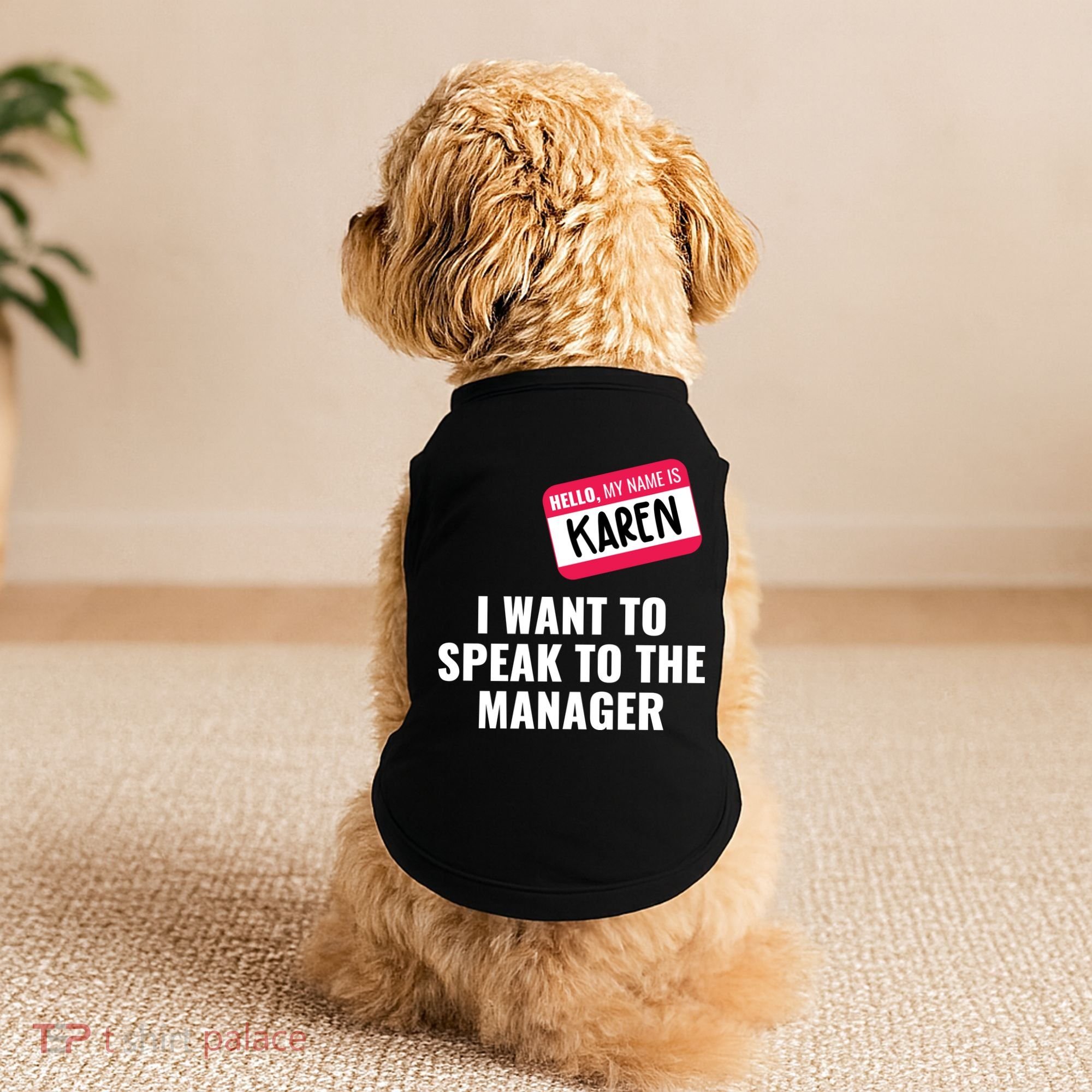 Funny Halloween Karen Costume Doggie Tank