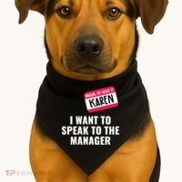 Funny Halloween Karen Costume USA-Made Doggie Bandana thumb 1
