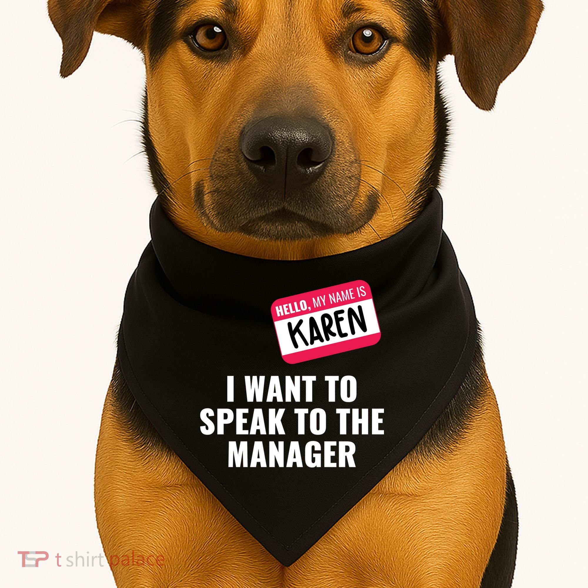 Funny Halloween Karen Costume USA-Made Doggie Bandana