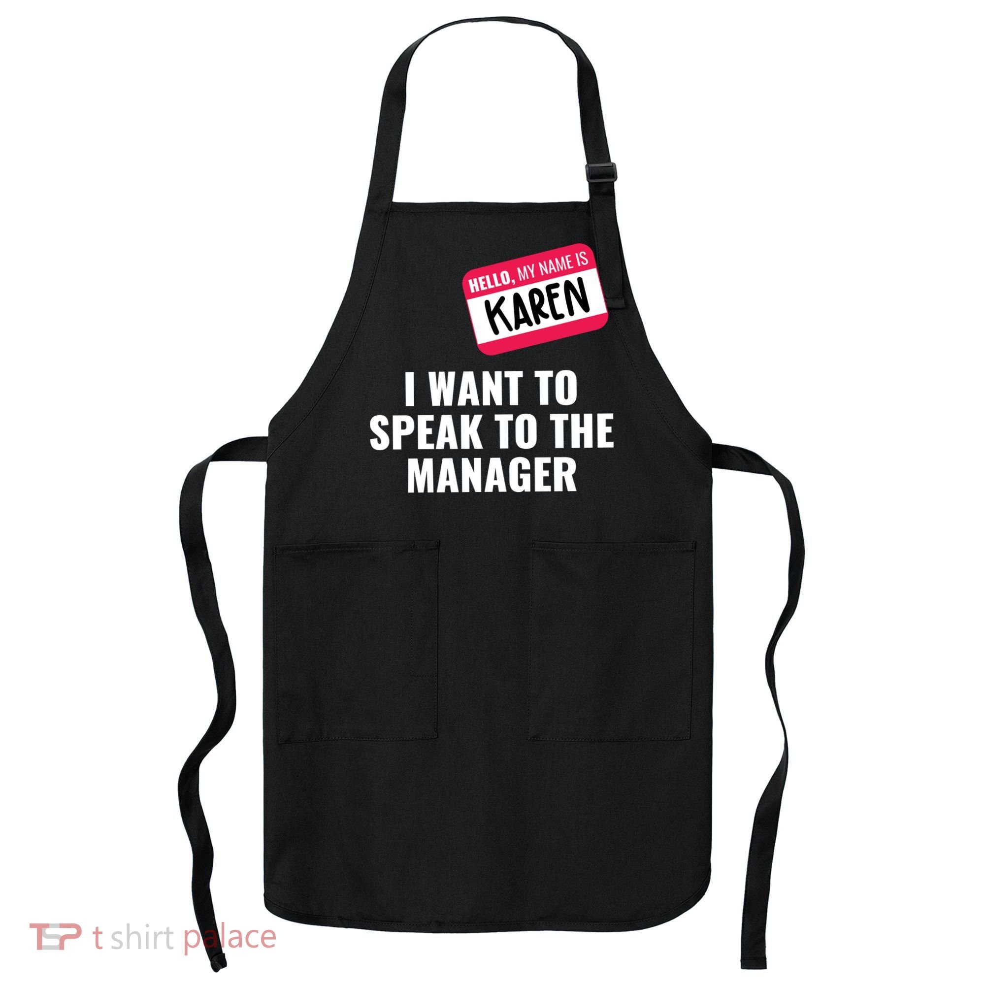 Funny Halloween Karen Costume Apron