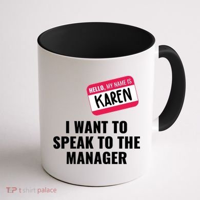 Funny Halloween Karen Costume Coffee Mug back