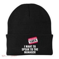Funny Halloween Karen Costume Beanie thumb 0