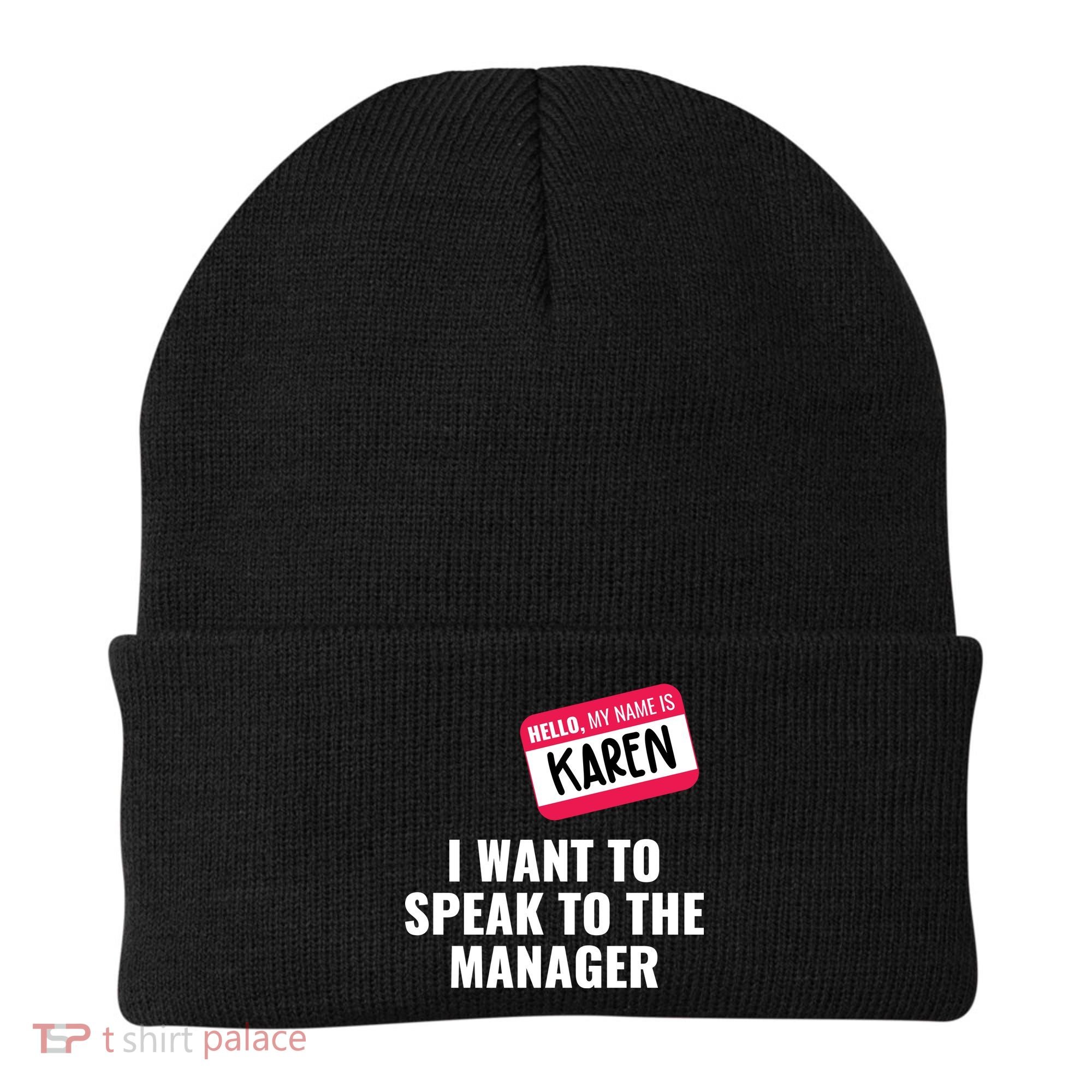 Funny Halloween Karen Costume Beanie