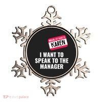 Funny Halloween Karen Costume Ornament thumb 0
