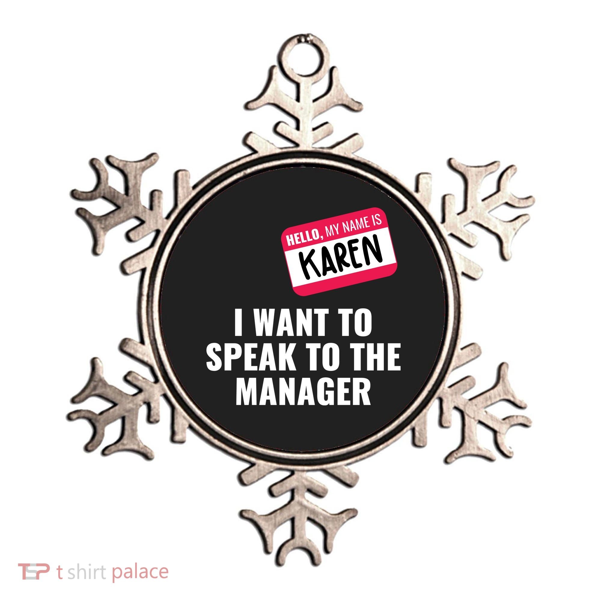 Funny Halloween Karen Costume Ornament